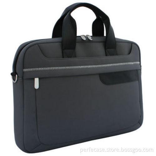Notebook Case, 15.6-inch, Made of Nylon, with PU Decoration, Thick Padded Sleeve